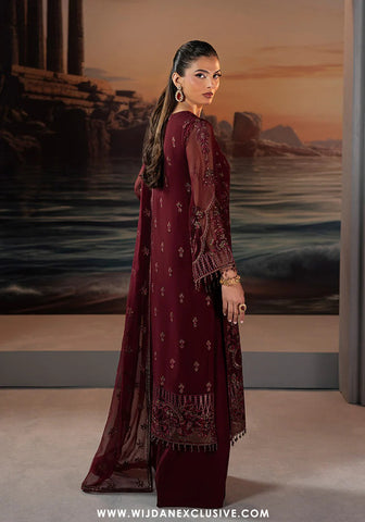 Riwayat Lamisah Unstitched Chiffon Collection - 2025 by Lavish (Fuchsia Fantasy)