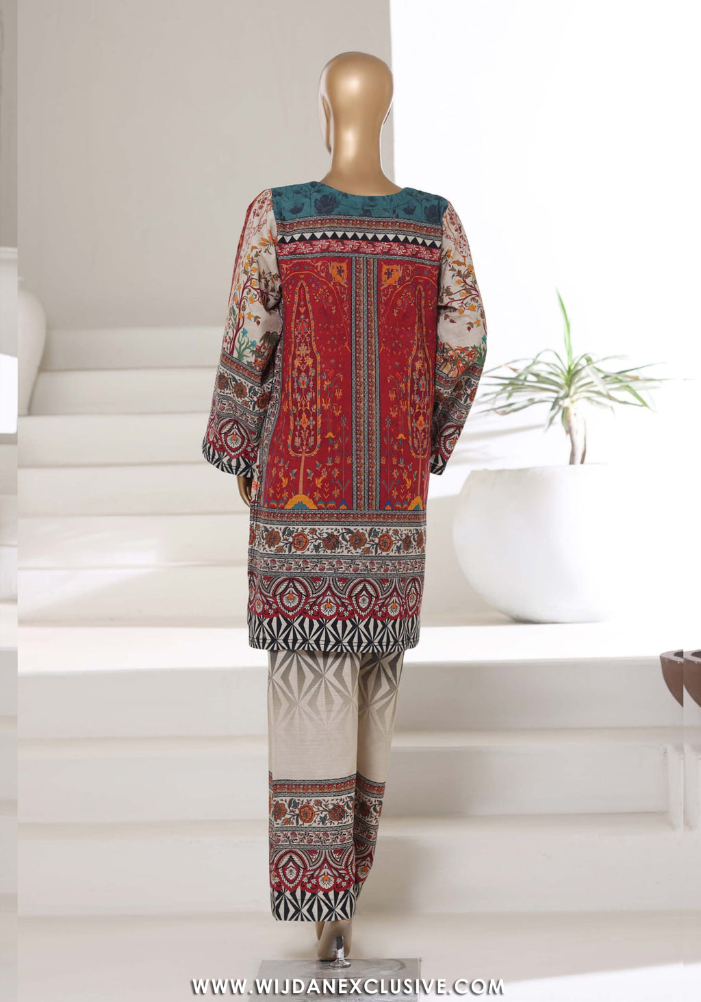 Sadabahar Printed Khaddar 2pc Co-Ord Collection - 2025 D-01