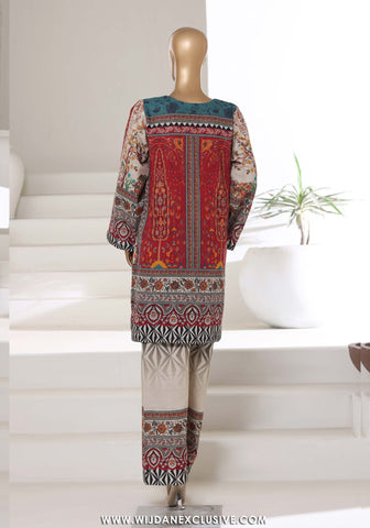 Sadabahar Printed Khaddar 2pc Co-Ord Collection - 2025 D-01