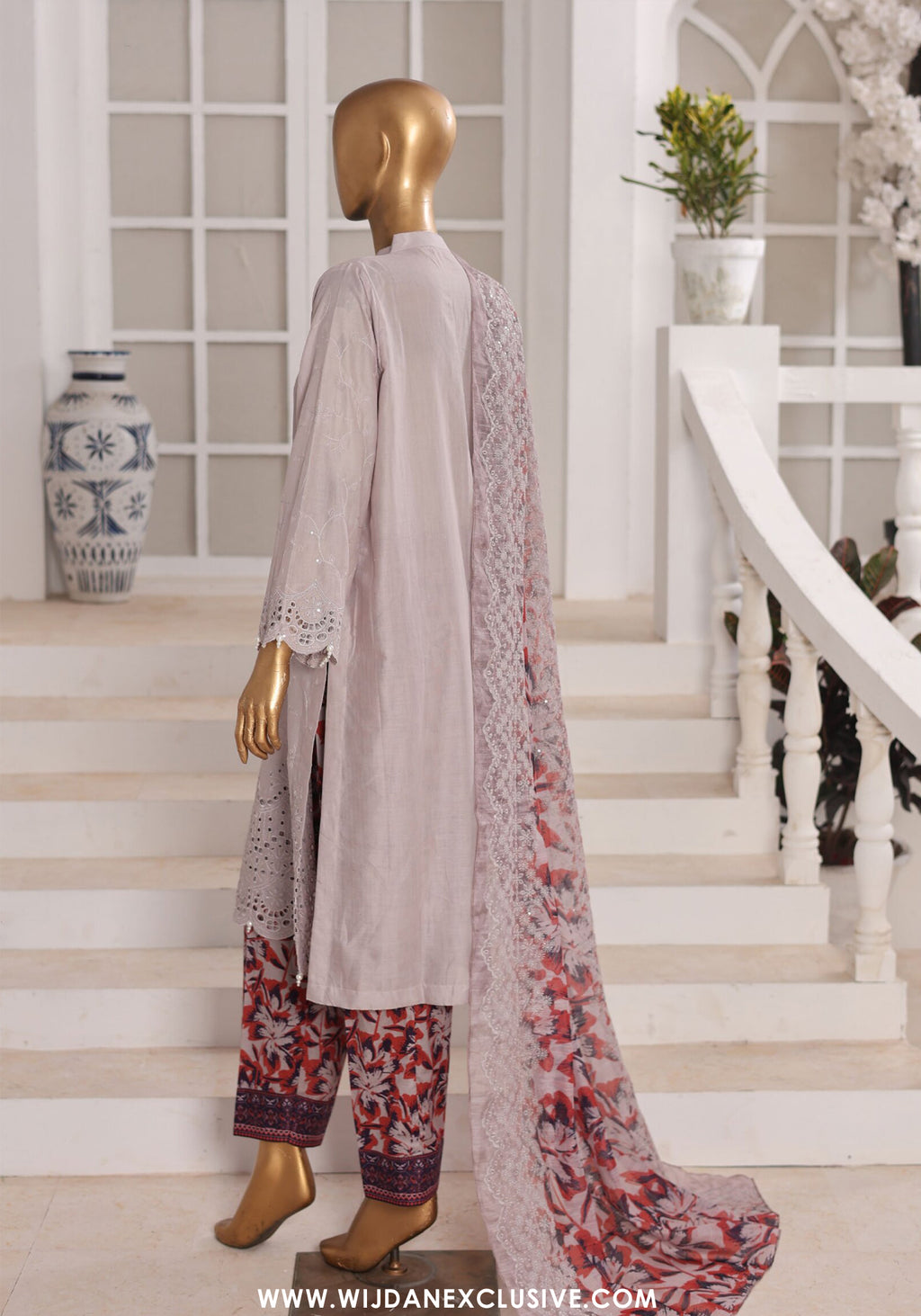 Aifa Dynasty Chikankari Unstitched Luxury Lawn Collection - 2026 (D-01)