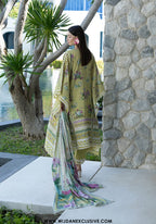 Santorini by Elaf | Unstitched Printed Lawn Collection - 2026 EPN-4A AVOCADO