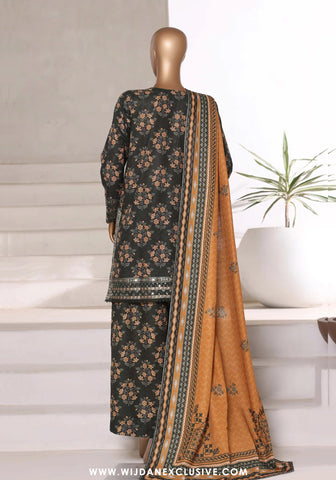 Sadabahar Malika Stitched Embroidered Khaddar Collection - 2025 (GREY)
