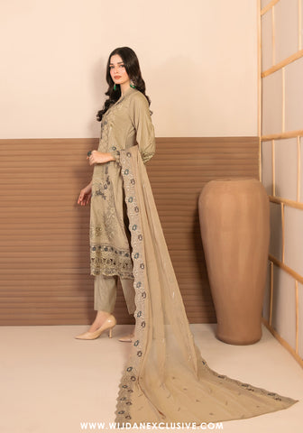 Tawakkal Mahani Semi-Stitched Fancy Embroidered Collection - 2025 D-4313