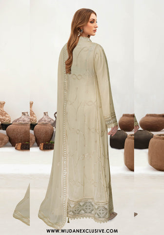 Wijdan Semi-Stitched Luxury Chiffon Collection – 2025 WE-529