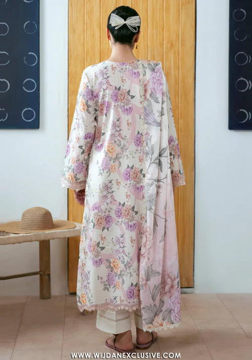 Aabyaan Unstitched Printed Luxe Lawn Collection - 2026 (SARIYA-AP-03)