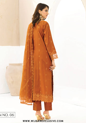 Pari by Wijdan | Unstitched Exclusive Chikankari Embroidered Collection - 2025 D-06