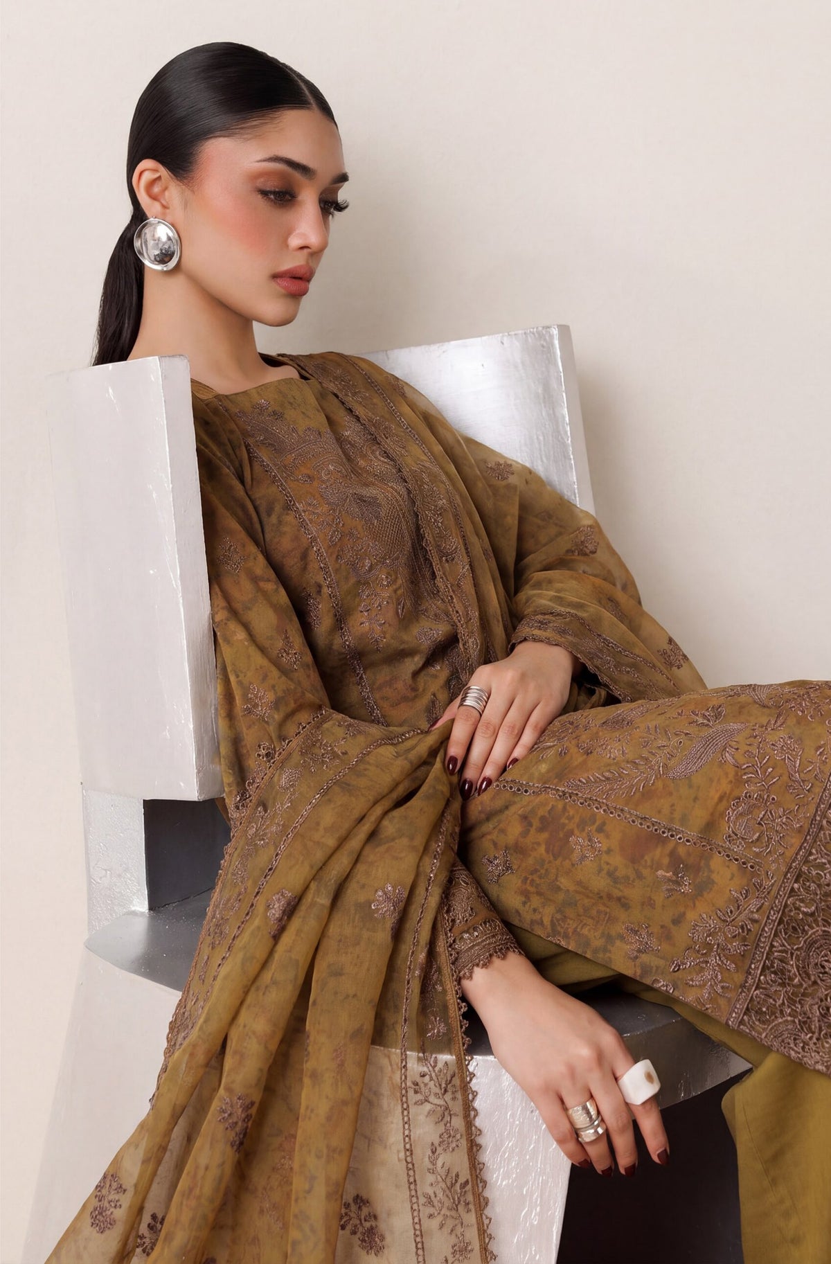 Virsa by Wijdan | Unstitched Embroidered Viscose Collection - 2026 (D-2510)