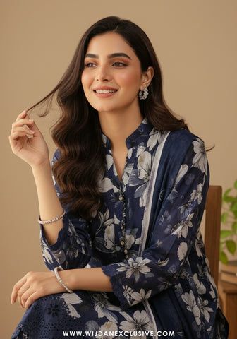 Wijdan Unstitched Embroidered Viscose Winter Collection - 2025 D-2051