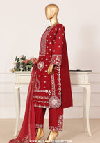 Bin Saeed Stitched Luxury Embroidered 3pc Vol-III Collection - 2026 (D-01)