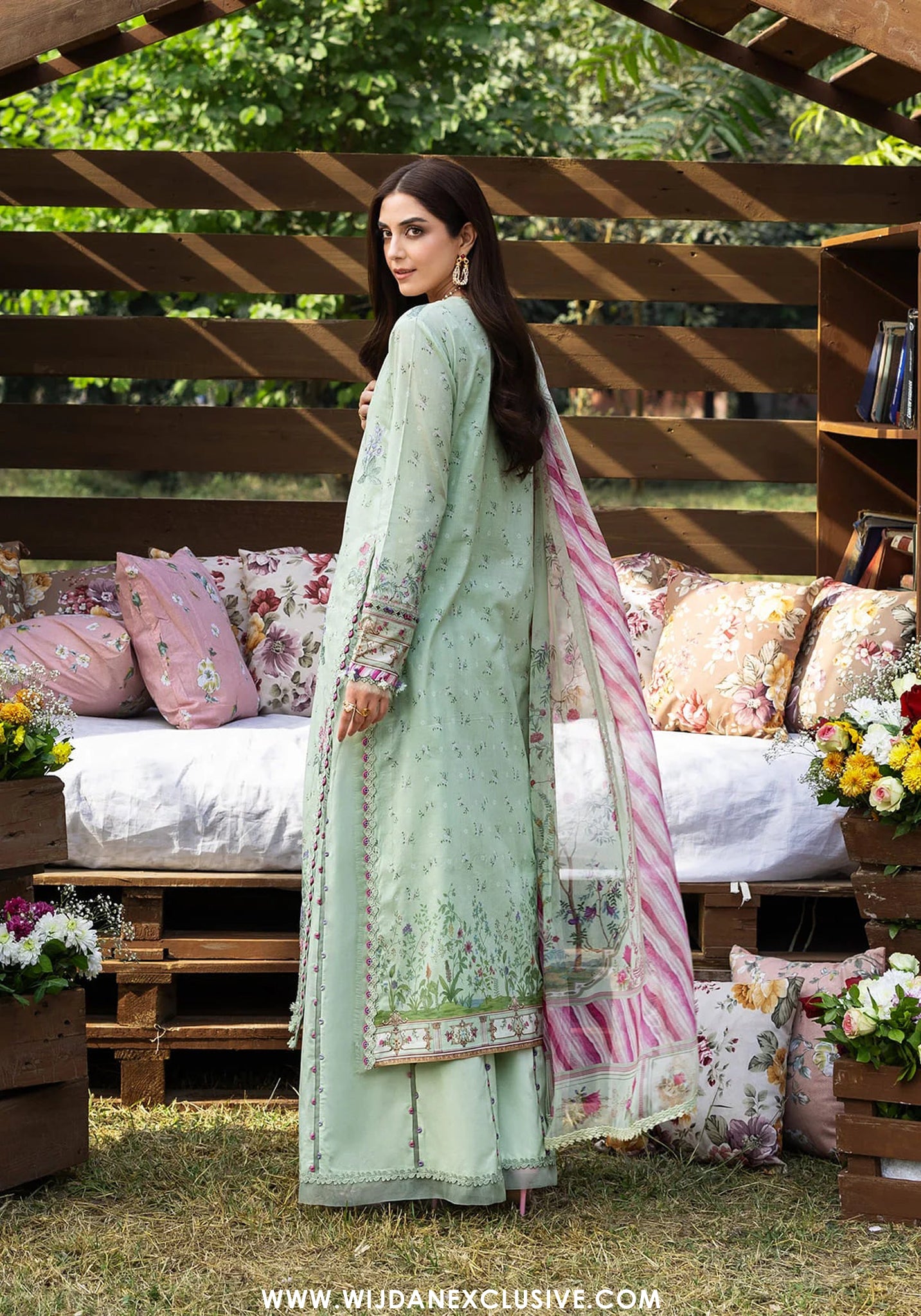 Elaf Chikankari Unstitched Print Collection - 2026 ERC-7B NAHL