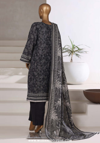 Sadabahar Stitched Printed Khaddar Shimmer Collection - 2025 (GREY)