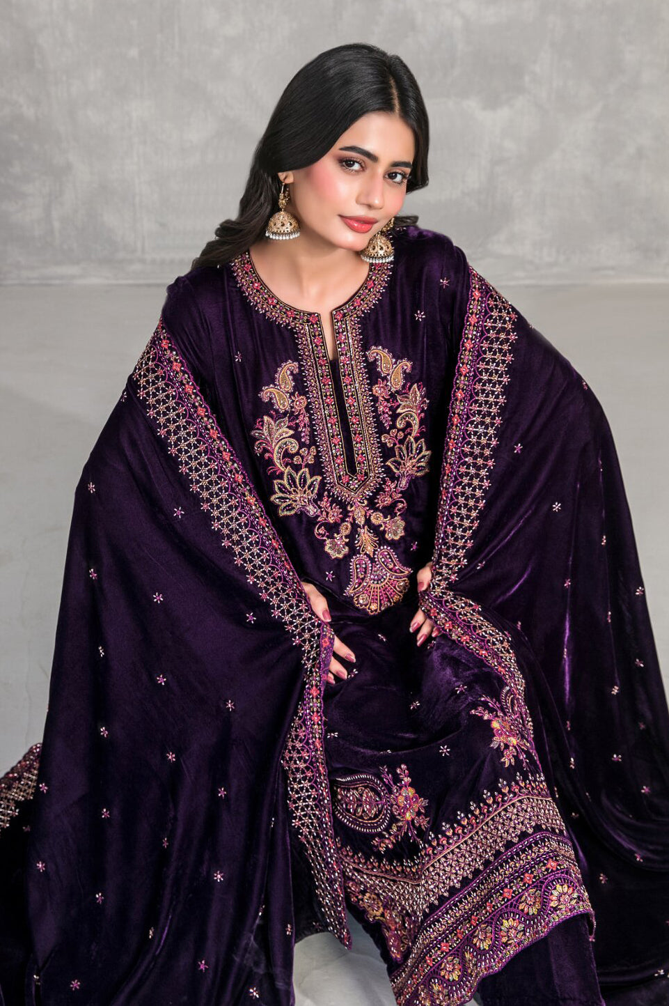 Sincera by Tawakkal | Unstitched Fancy Embroidered Velvet Collection - 2026 (D-5705)