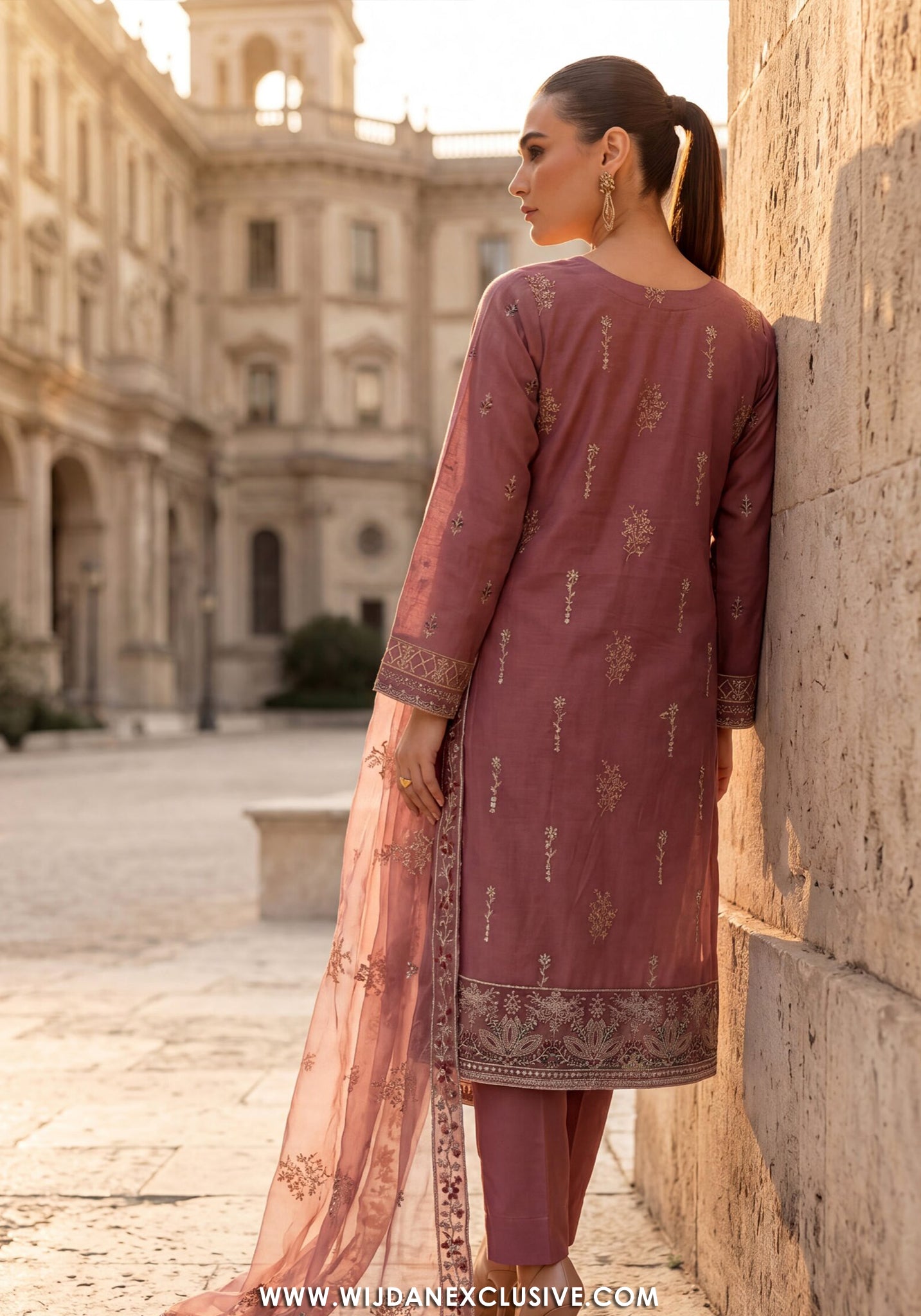Dhamak by Wijdan | Unstitched Exclusive Formal Bana Dora Embroidered Collection - 2026 (D-01)
