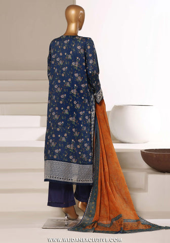 Sadabahar Signature Stitched Embroidered Lawn Collection - 2026 (BLUE)