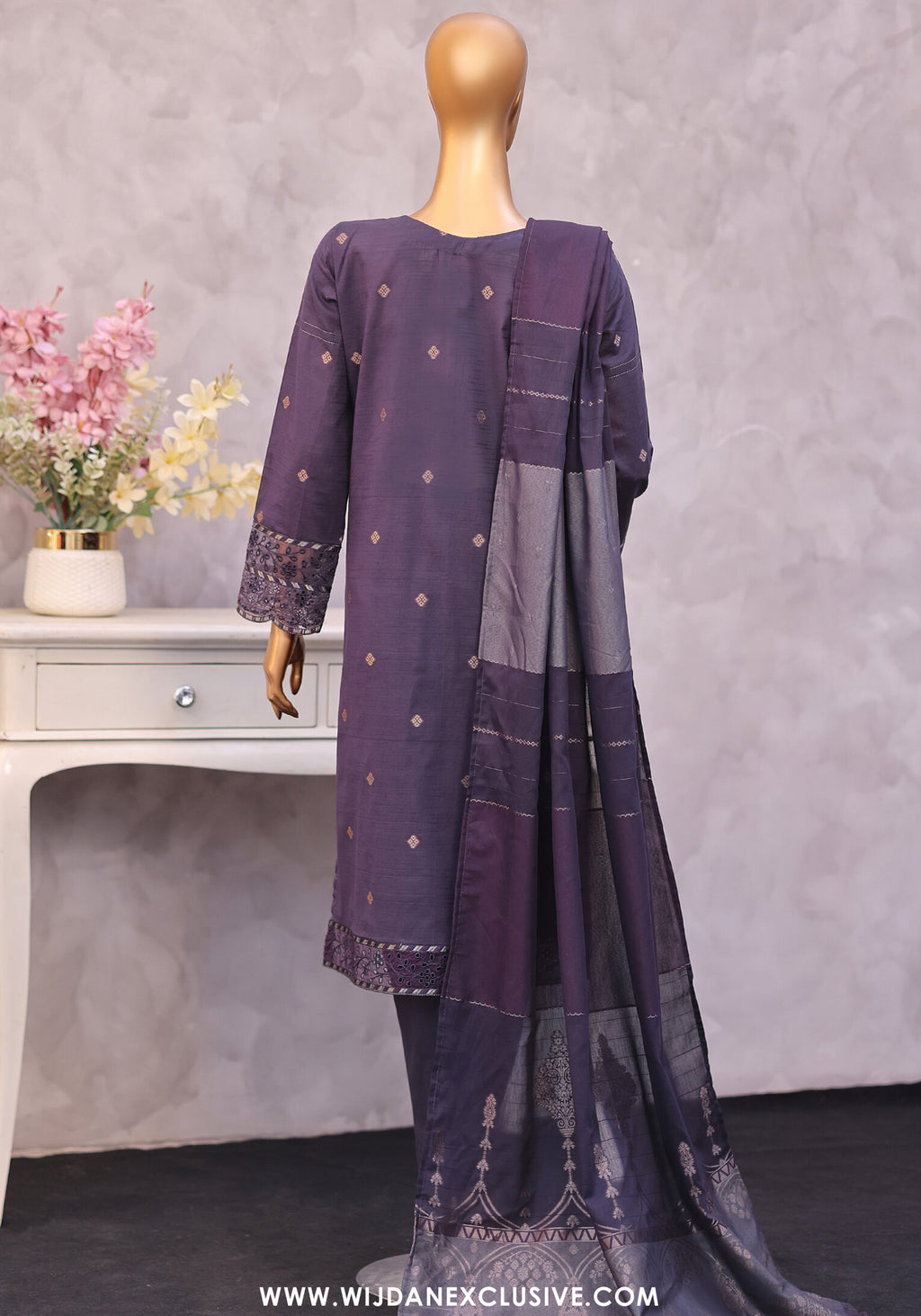 HZ Turkish Jacquard Embroidered Unstitched Vol-01 Collection - 2026 (TJE-7116)