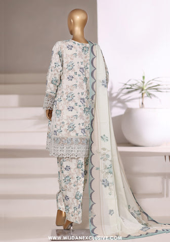 Malika by Sadabahar | Stitched Embroidered Viscose Collection - 2025 (WHITE)