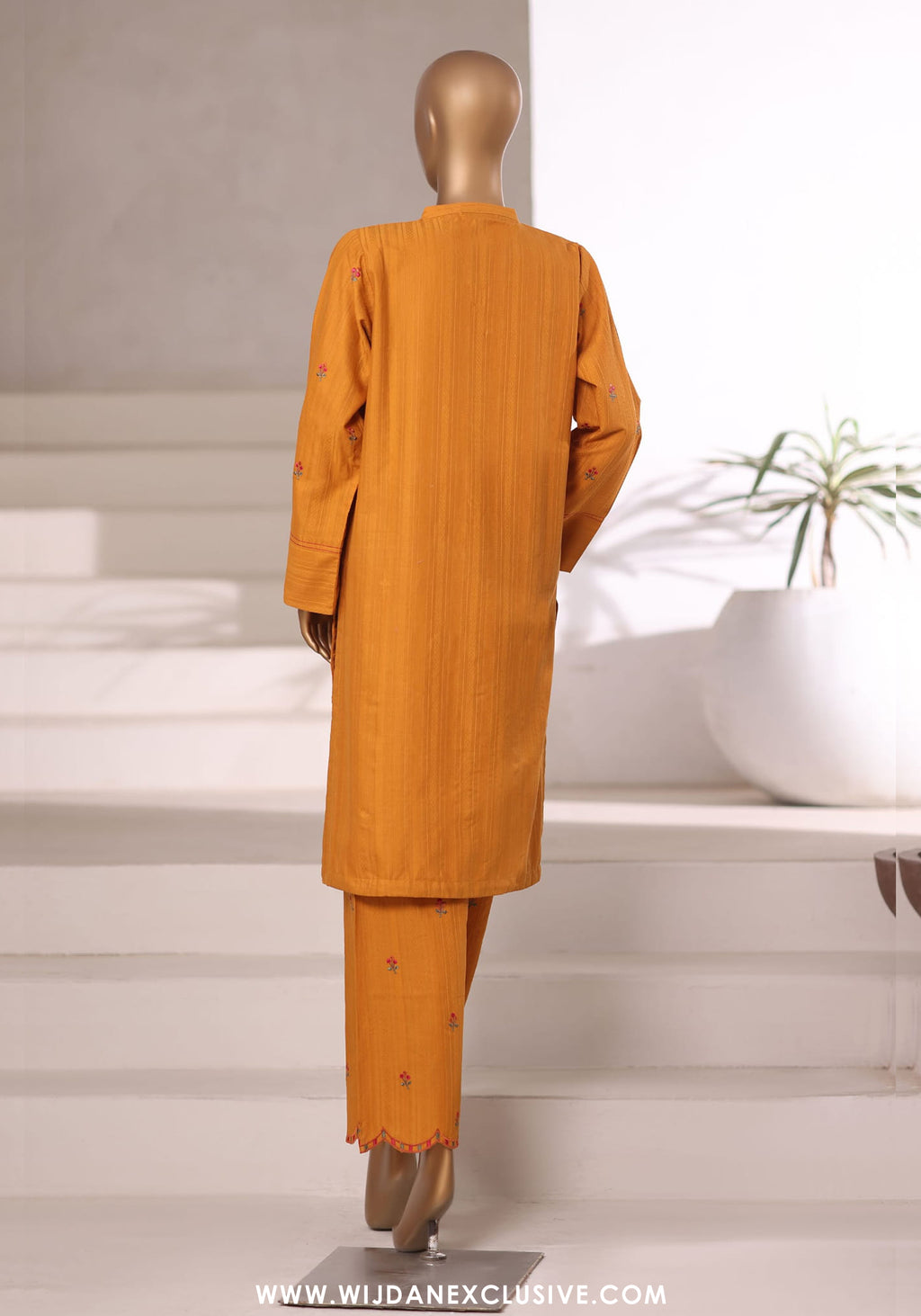 Sadabahar Vybe Stitched Jacquard Embroidered Sets Vol-II Collection - 2025 (MUSTARD)