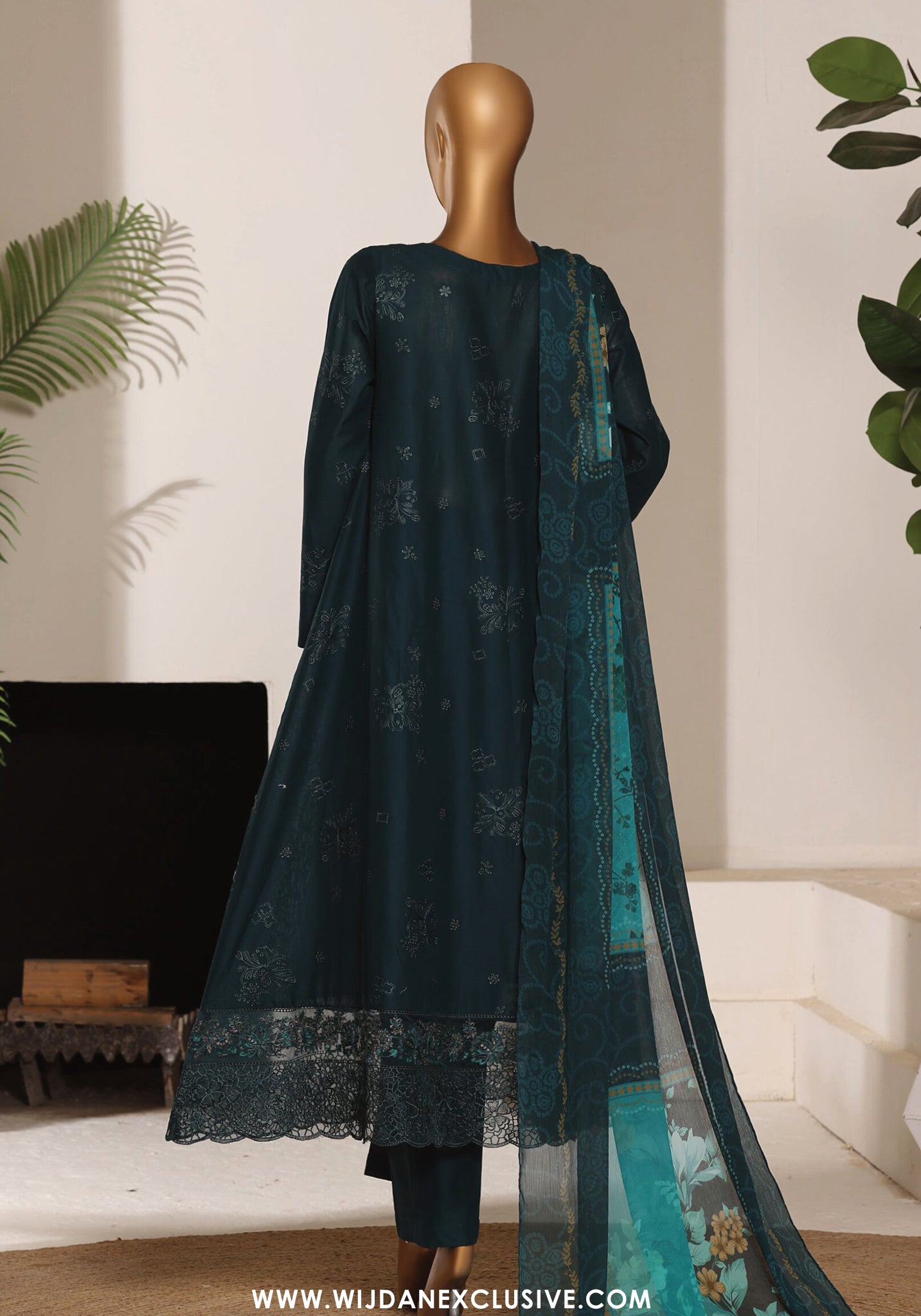 HZ Stitched Casuals Soft Embroidered Frock Collection – 2026 (D-01)