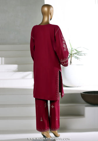 Sadabahar Vybe Stitched 2PC Co-Ords Winter Collection - 2025 (MAROON)