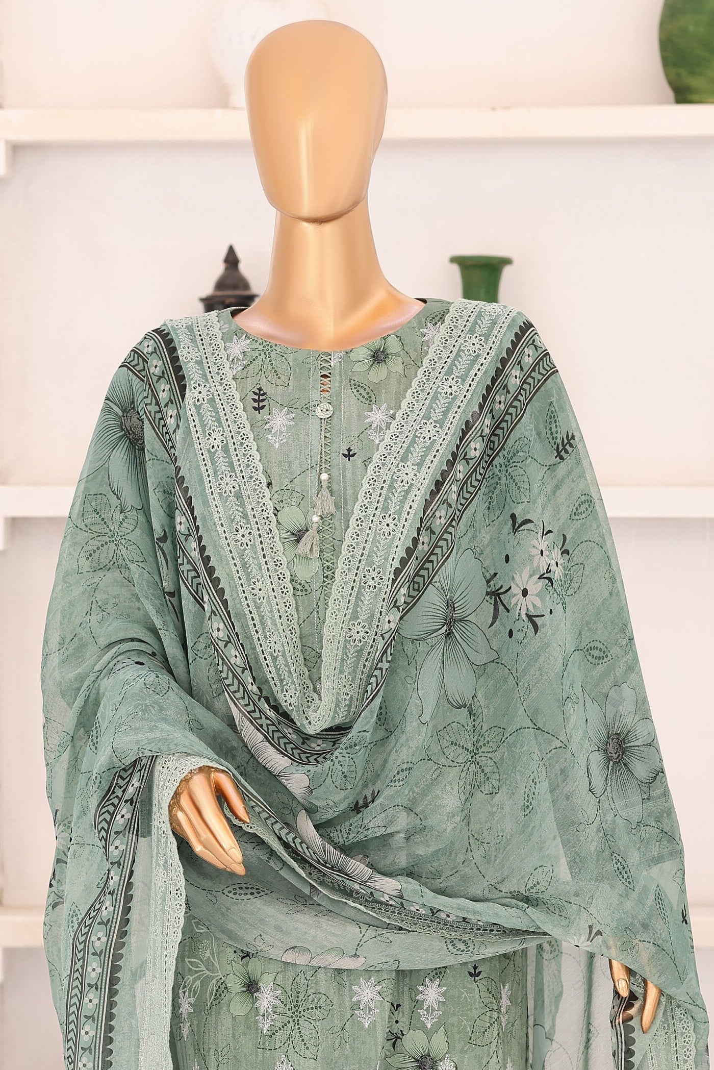 HZ Premium Chikankari Unstitched Printed Embroidered Vol-02 Collection - 2026 (PCE-659)