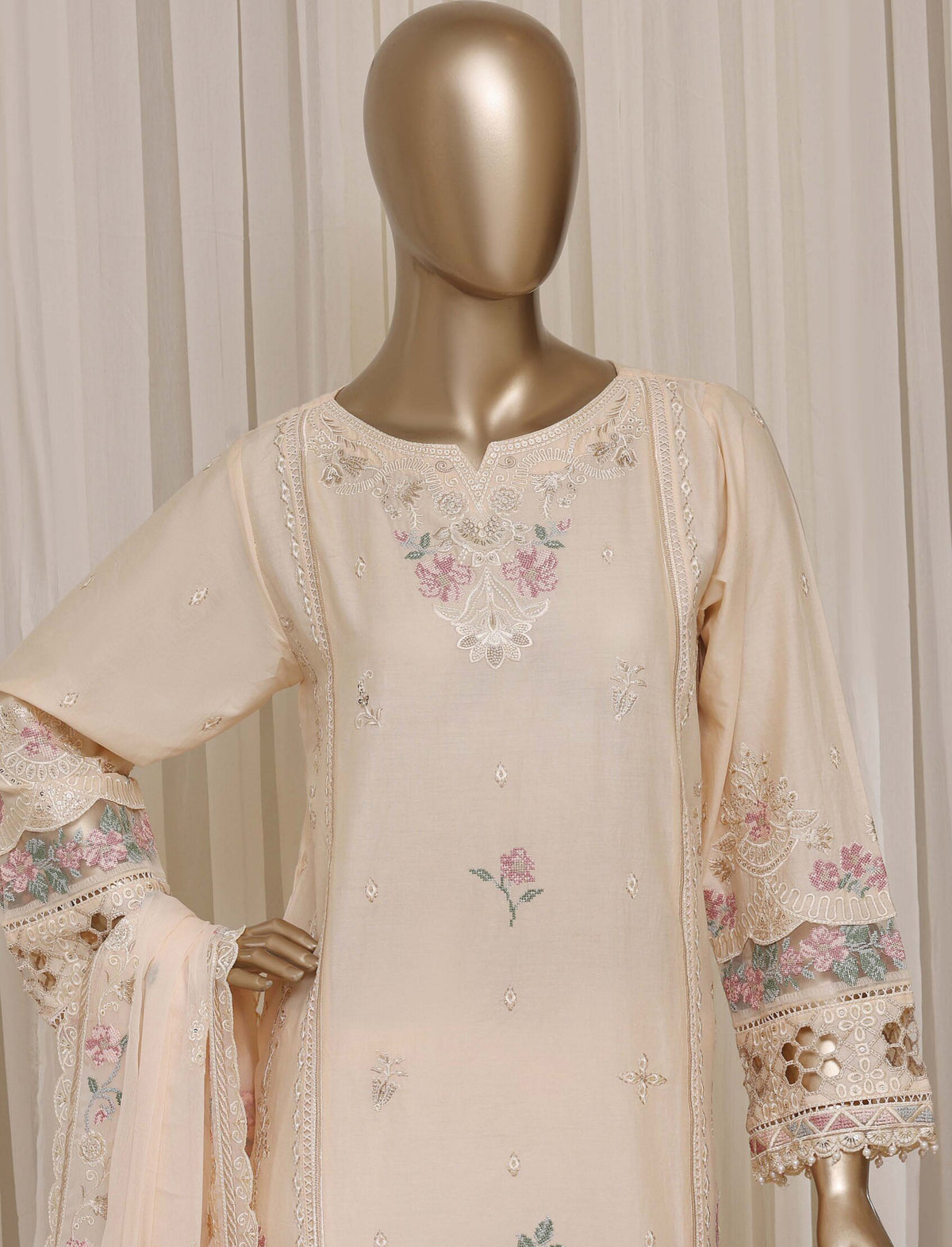 Sadabahar Stitched Luxury Embroidered Festive Vol-08 Collection - 2026 (D-01)