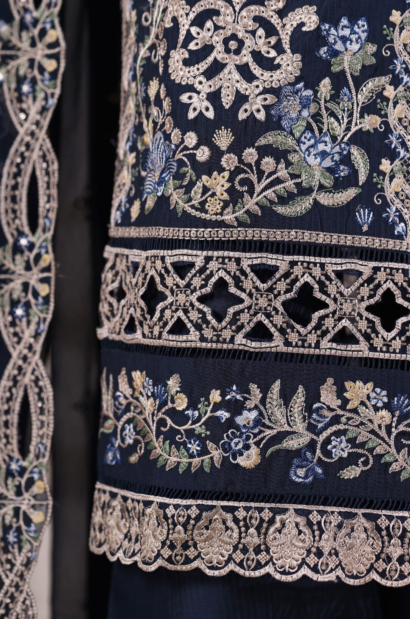 Sadabahar Stitched Luxury Viscose Vol-I Collection - 2025 (BLUE)