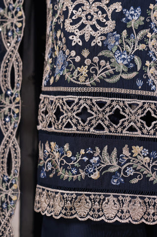 Sadabahar Stitched Luxury Viscose Vol-I Collection - 2025 (BLUE)