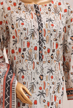 HZ Unstitched Platinum Floral Printed Lawn Collection - 2026 (D-01)