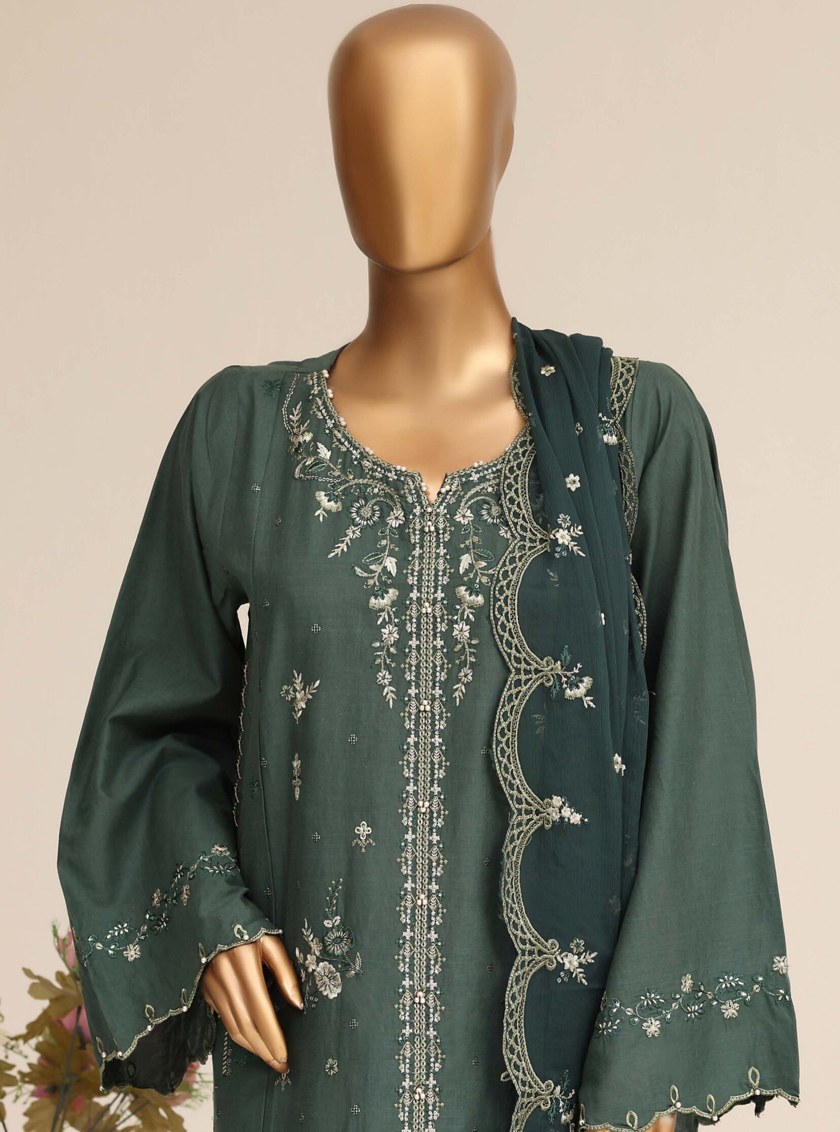 Sadabahar Stitched Luxury Embroidered Festive Vol-07 Collection - 2026 (D-01)
