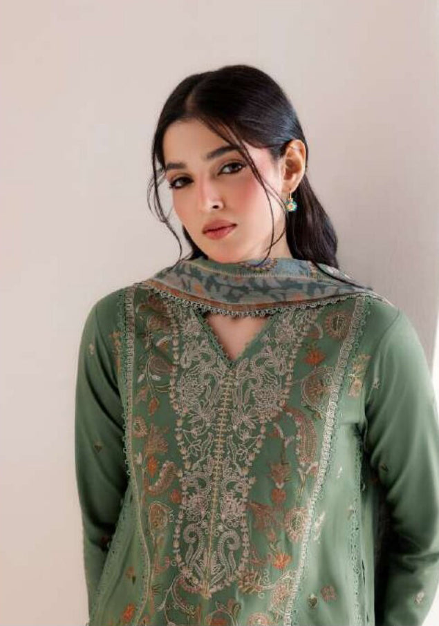 Zync by Florent | Unstitched Intermix Embroidered Viscose Collection'26 (D-01)