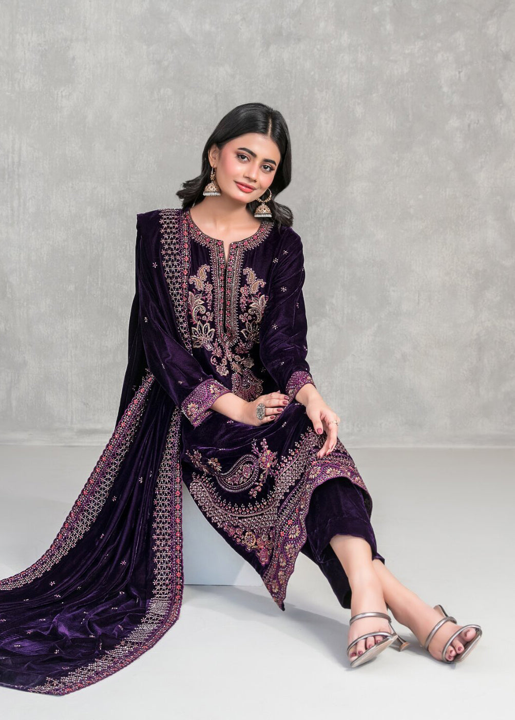 Sincera by Tawakkal | Unstitched Fancy Embroidered Velvet Collection - 2026 (D-5705)