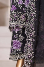 Sadabahar 3PC Stitched Luxury Embroidered Viscose Collection - 2025 (BLACK)