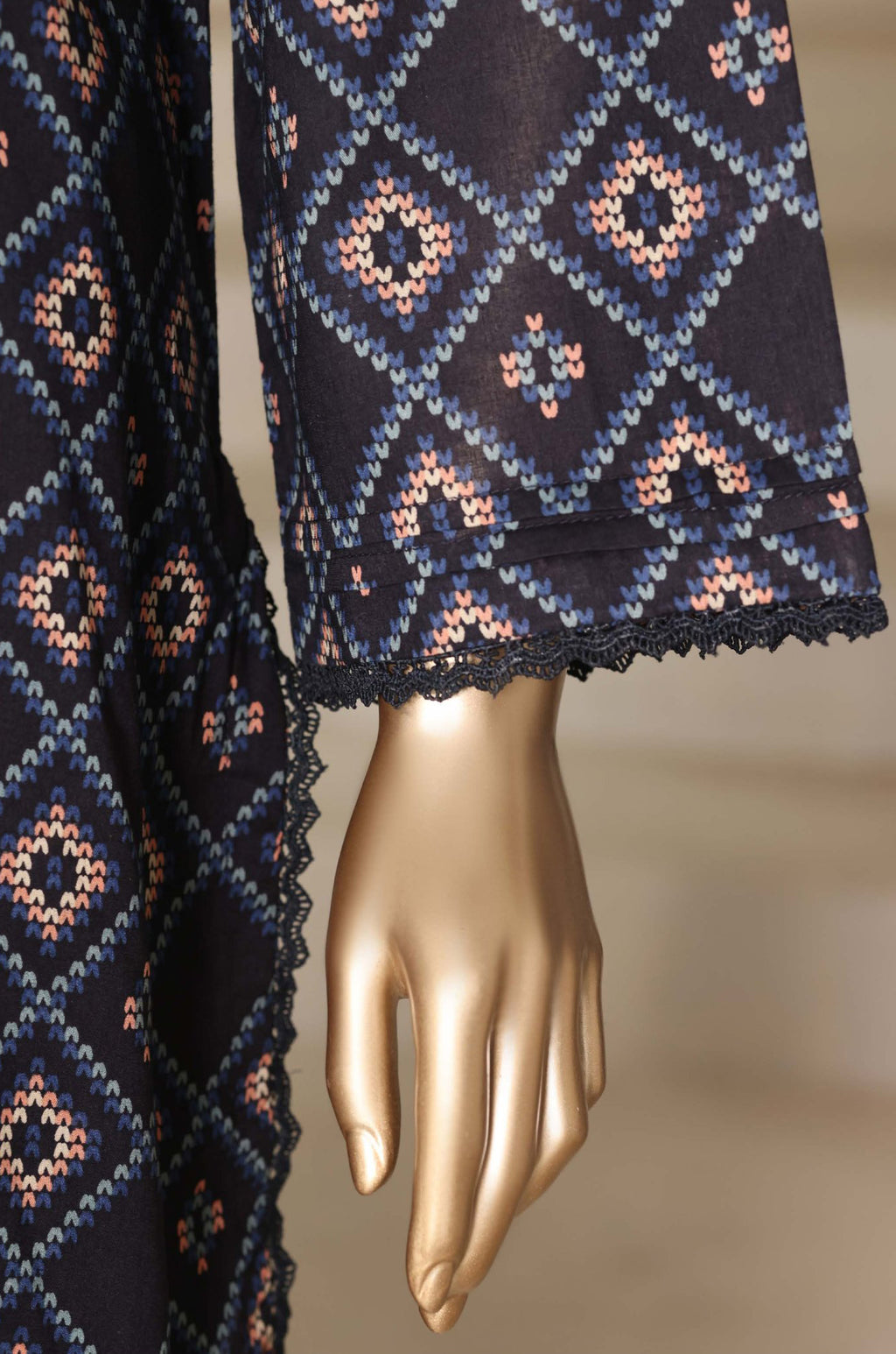 Sadabahar Stitched Printed With Shalwar Collection - 2026 (D-01)