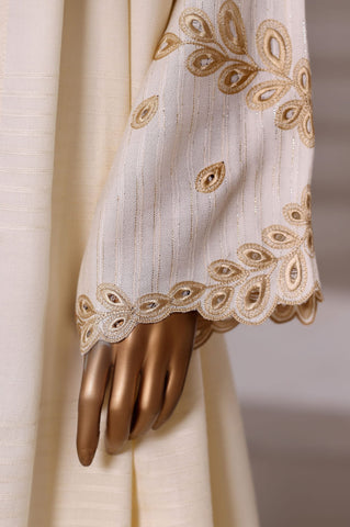 Vybe by Sadabahar | Stitched 3PC Dhanak Co-Ords Collection - 2025 (OFF-WHITE)