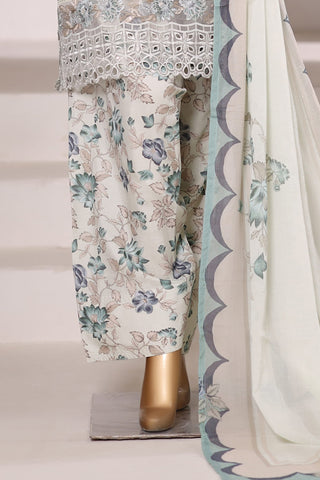 Malika by Sadabahar | Stitched Embroidered Viscose Collection - 2025 (WHITE)