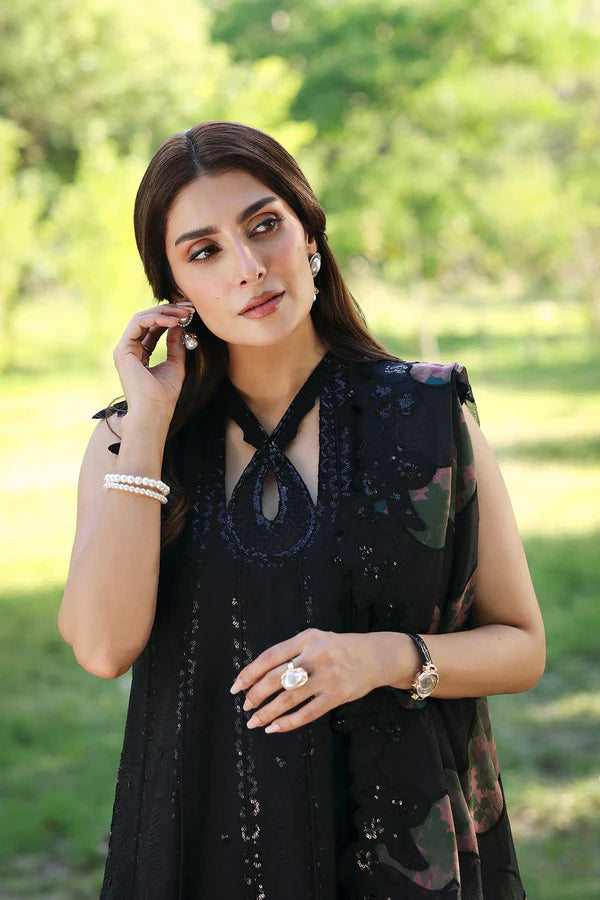 Afrozeh Unstitched Luxury Embroidered A-Lawn Edit'26 (AURAVIE)