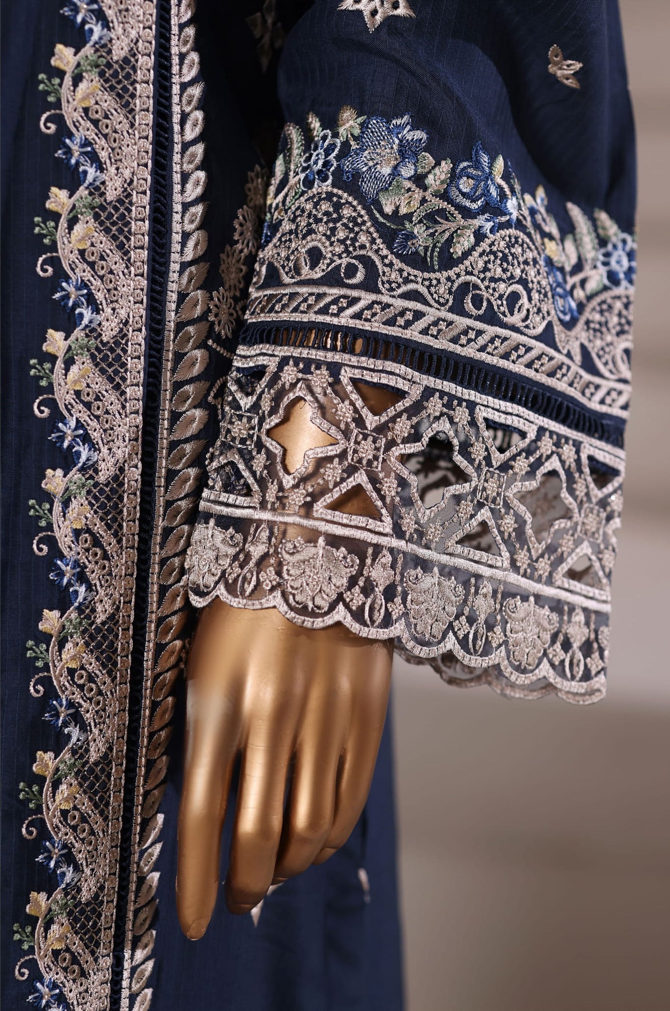 Sadabahar Stitched Luxury Viscose Vol-I Collection - 2025 (BLUE)