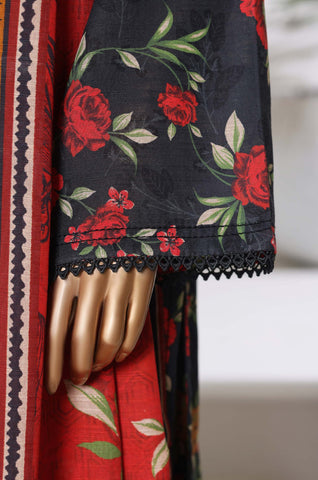 Sadabahar Stitched Printed Khaddar Vol-03 Collection - 2025 (DARK GREY)