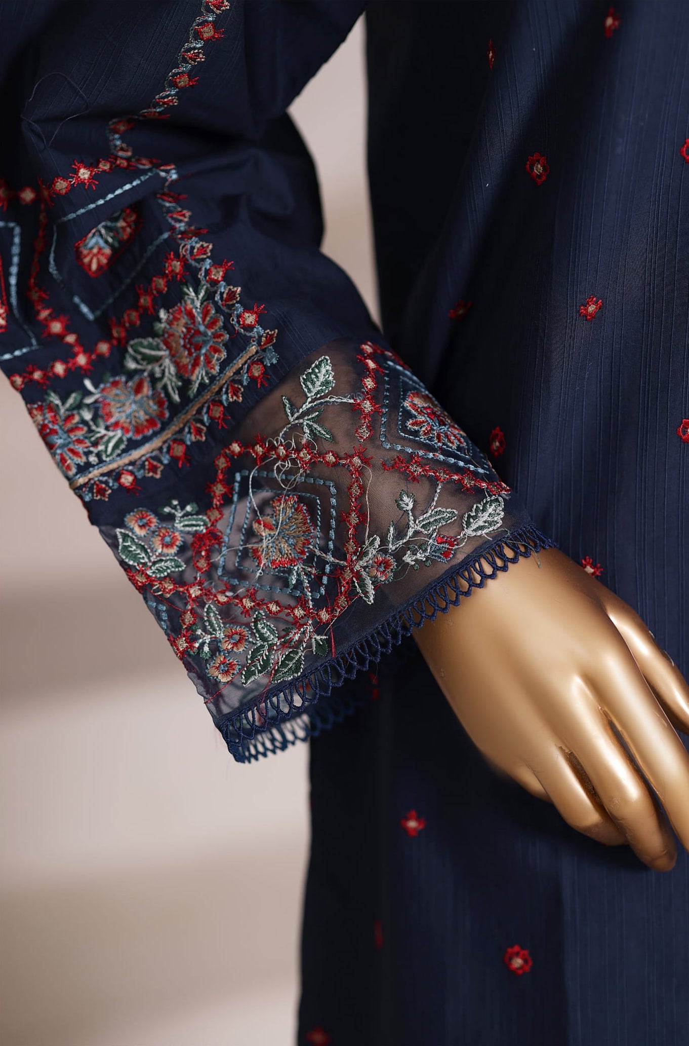 Sadabahar Vybe Stitched 2PC Embroidered Sets Vol-II Collection - 2025 (BLUE)