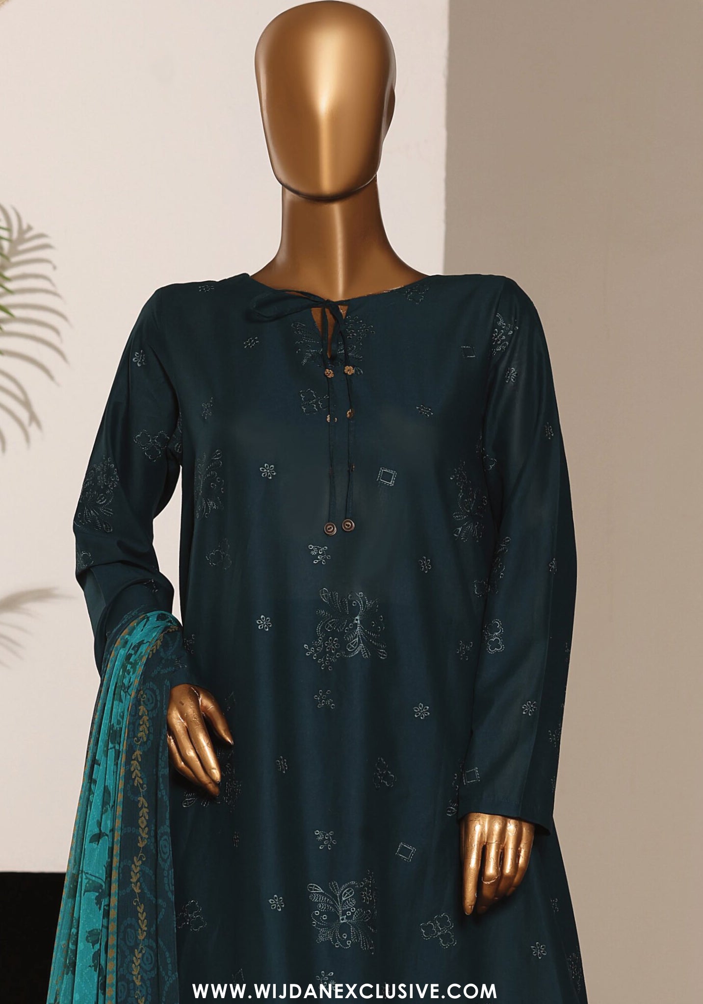 HZ Stitched Casuals Soft Embroidered Frock Collection – 2026 (D-01)