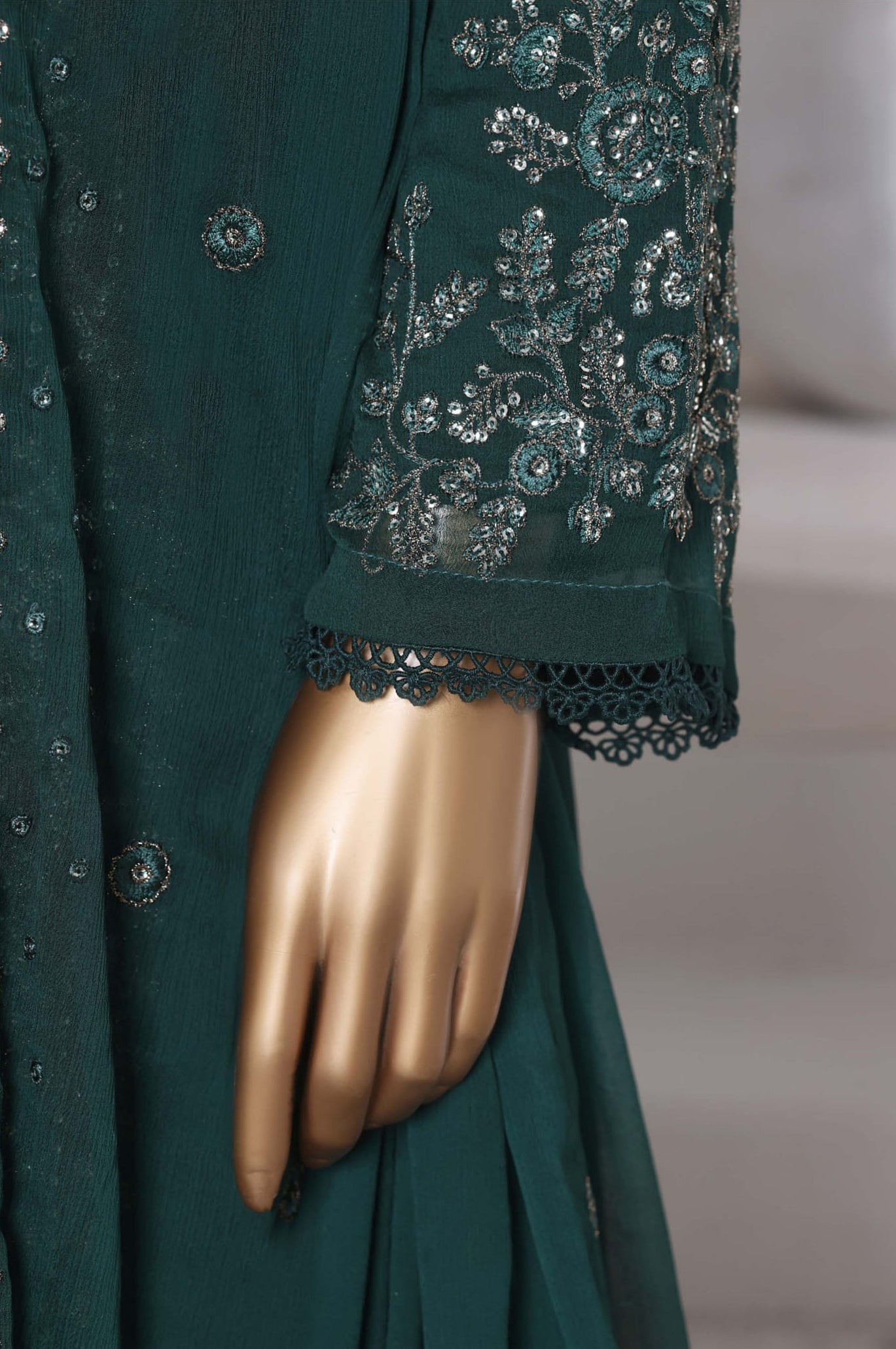 Afsanay by Sadabahar | Stitched Luxury Chiffon Vol-14 Collection - 2025 (GREEN)