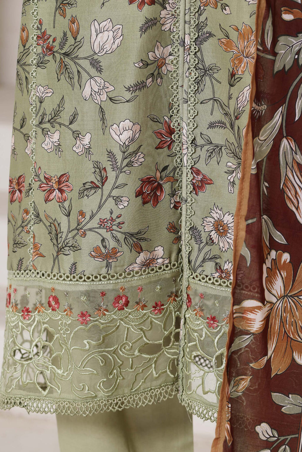 Sadabahar Stitched Embroidered Festive Lawn Vol-02 Collection - 2026 (D-01)