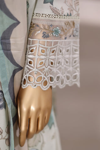 Malika by Sadabahar | Stitched Embroidered Viscose Collection - 2025 (WHITE)