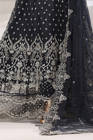 Mahpara by Sadabahar | Stitched Festive Formal Frock Collection - 2025 (BLACK)