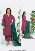 Andleeb Unstitched Bana Dora Lawn by Wijdan D-01