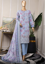 HZ Premium Printed & Embroidered Lawn Collection Vol-06 D-01