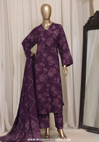 Sadabahar Dhanak Stitched Printed With Shawl Collection - 2026 (D-01)