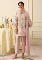 Soleil by Mushq | Unstitched Printed & Embroidered Lawn Collection - 2026 (BERRY CREME)