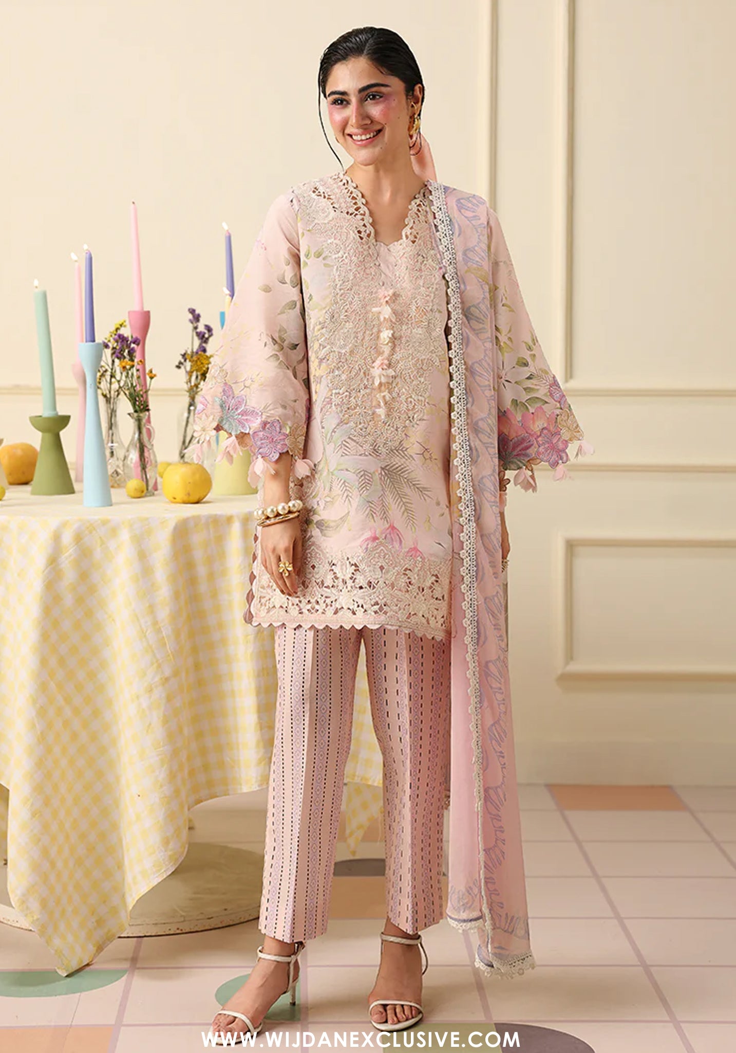 Soleil by Mushq | Unstitched Printed & Embroidered Lawn Collection - 2026 (BERRY CREME)