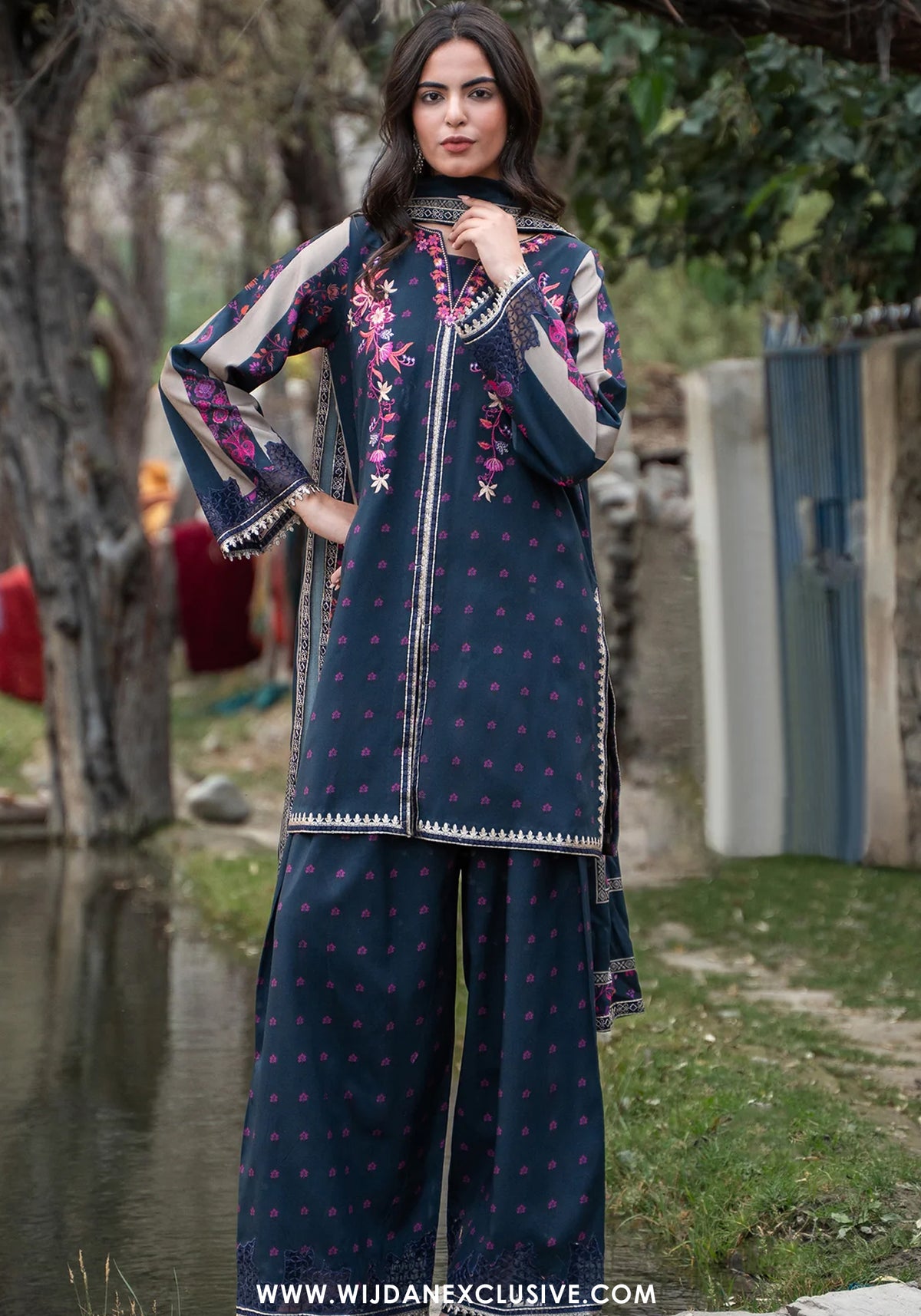 Aniiq by Charizma | Unstitched Embroidered Linen Vol-II Collection'26 (ANW7-11)
